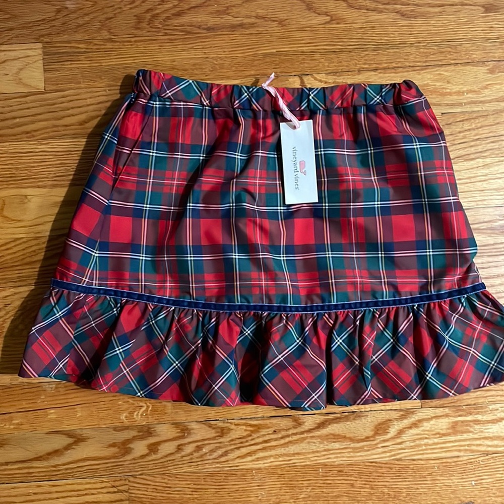 Vineyard Vines Merry Plaid skirt NWT Size L-14